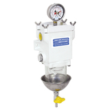 SWK-2000-10 Single, Clear Bowl with Metal Heat Deflector